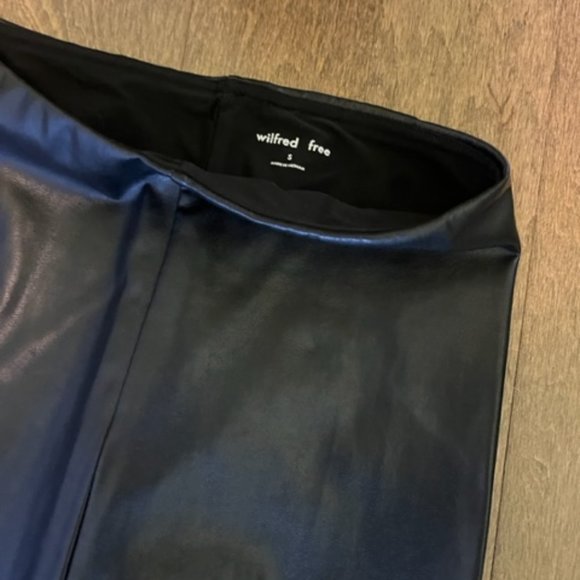 ARITZIA WILFRED FREE VEGAN LEATHER PANTS - Picture 5 of 6